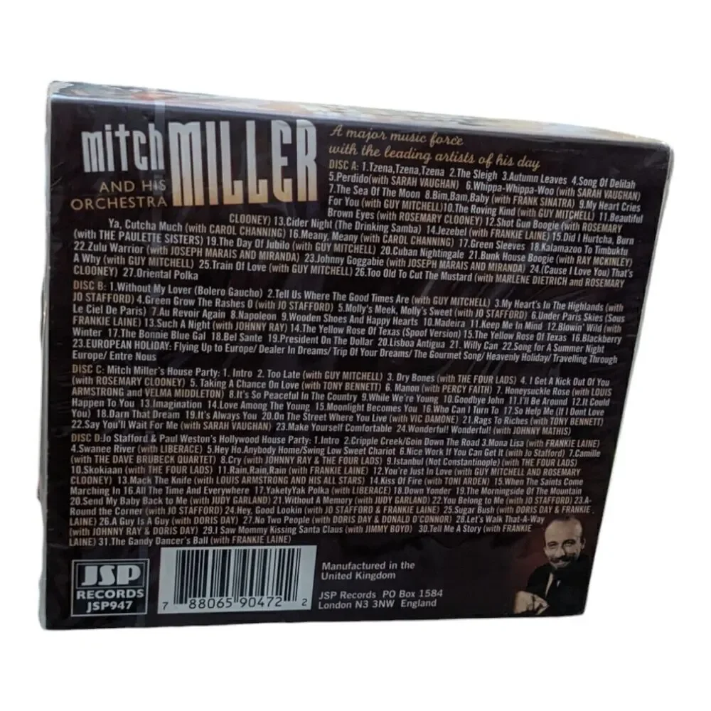 Mitch‎ Miller & His Orchestra Annotated Remastered Discography 4 CD Box Set - Picture 2 of 3